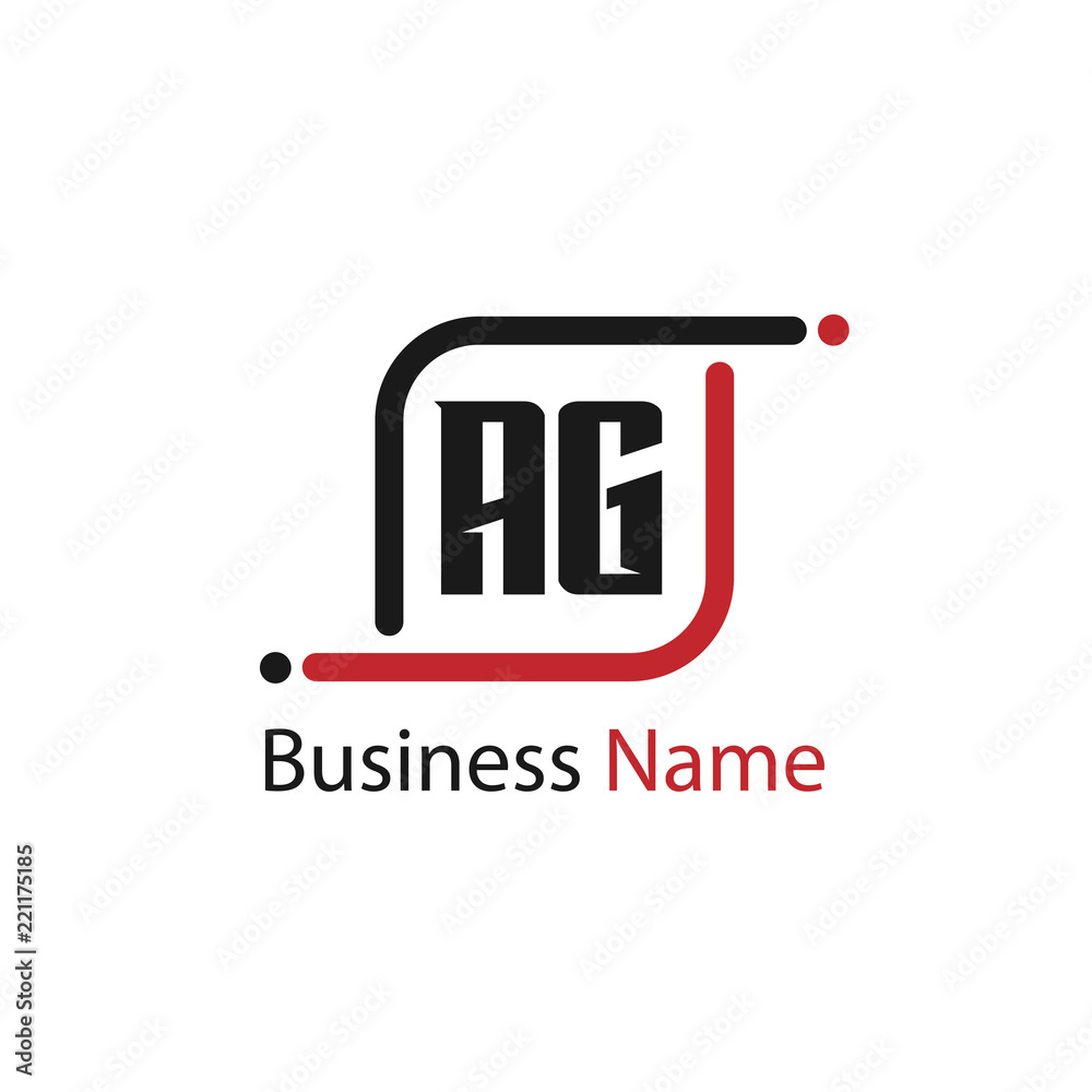 Initial Letter AG Logo Template Design Initial Letter AG Logo Template Design
