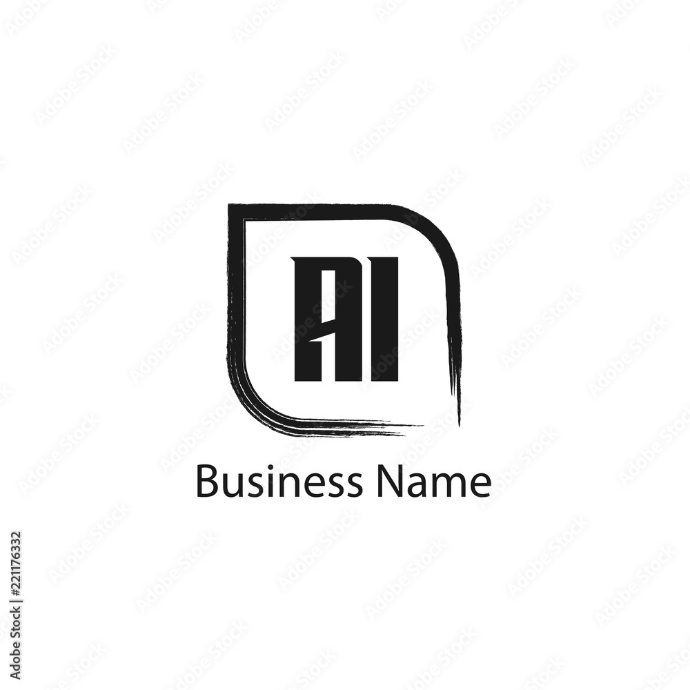 Initial Letter AI Logo Template Design Initial Letter AI Logo Template Design