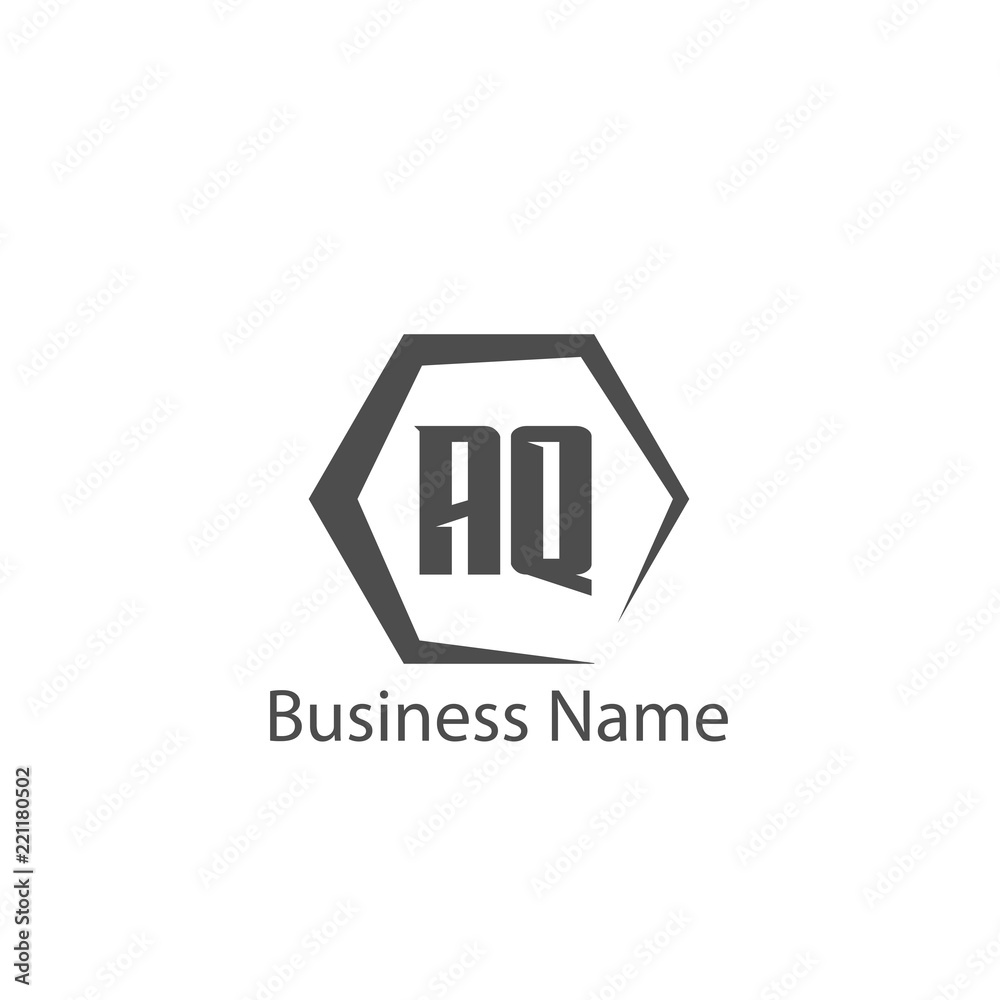 Initial Letter AQ Logo Template Design Initial Letter AQ Logo Template Design