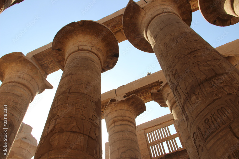 Säulenhalle in Karnak-Tempel in Ägypten