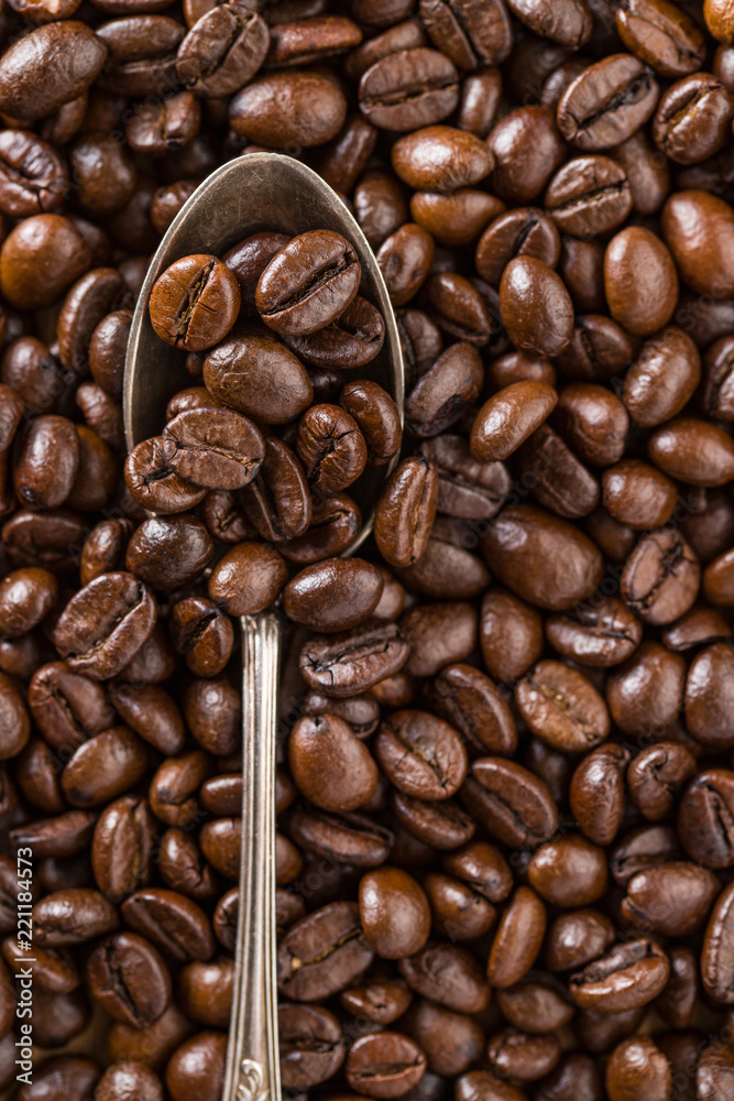 Fototapeta premium Roasted coffee beans.