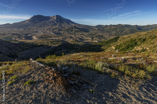 Beautiful Mount St. Helens National Volcanic Monument in Washington State  U.S.A.