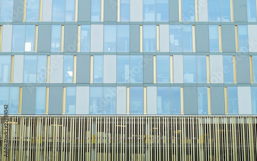 Business architecture building with glass windows and modern lines