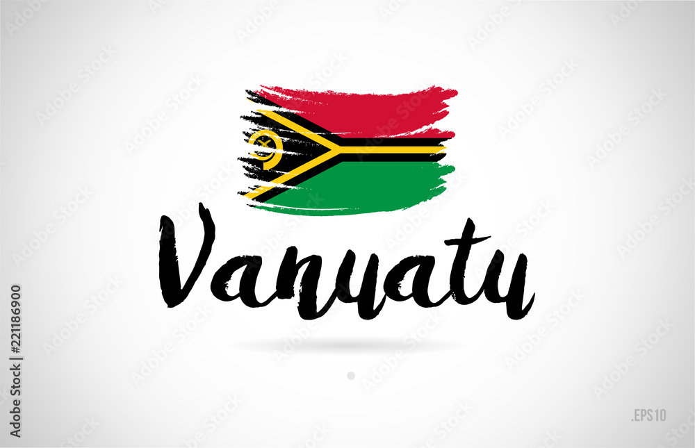 vanuatu country flag concept with grunge design icon logo vanuatu country flag concept with grunge design icon logo