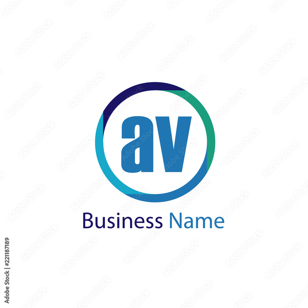 Initial Letter AV Logo Template Design Initial Letter AV Logo Template Design