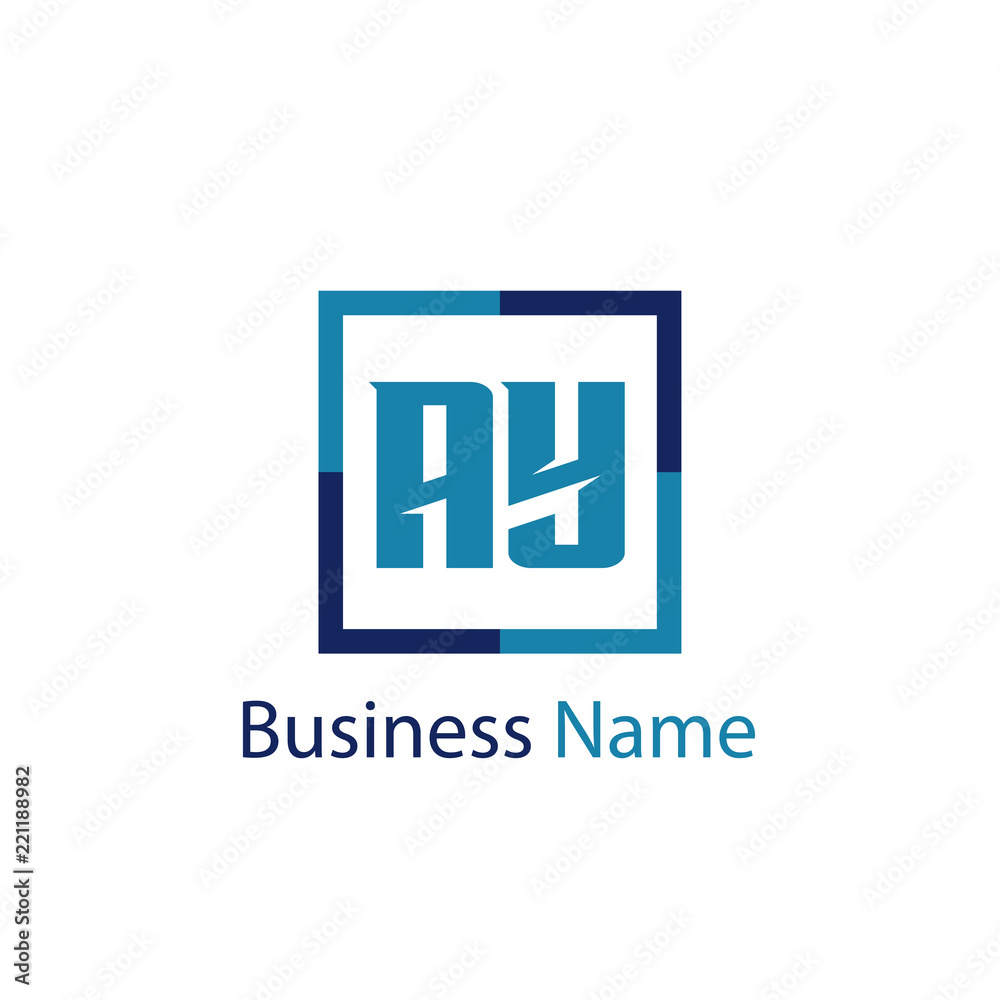 Initial Letter AY Logo Template Design Initial Letter AY Logo Template Design