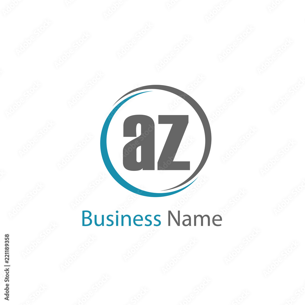 Initial Letter AZ Logo Template Design Initial Letter AZ Logo Template Design