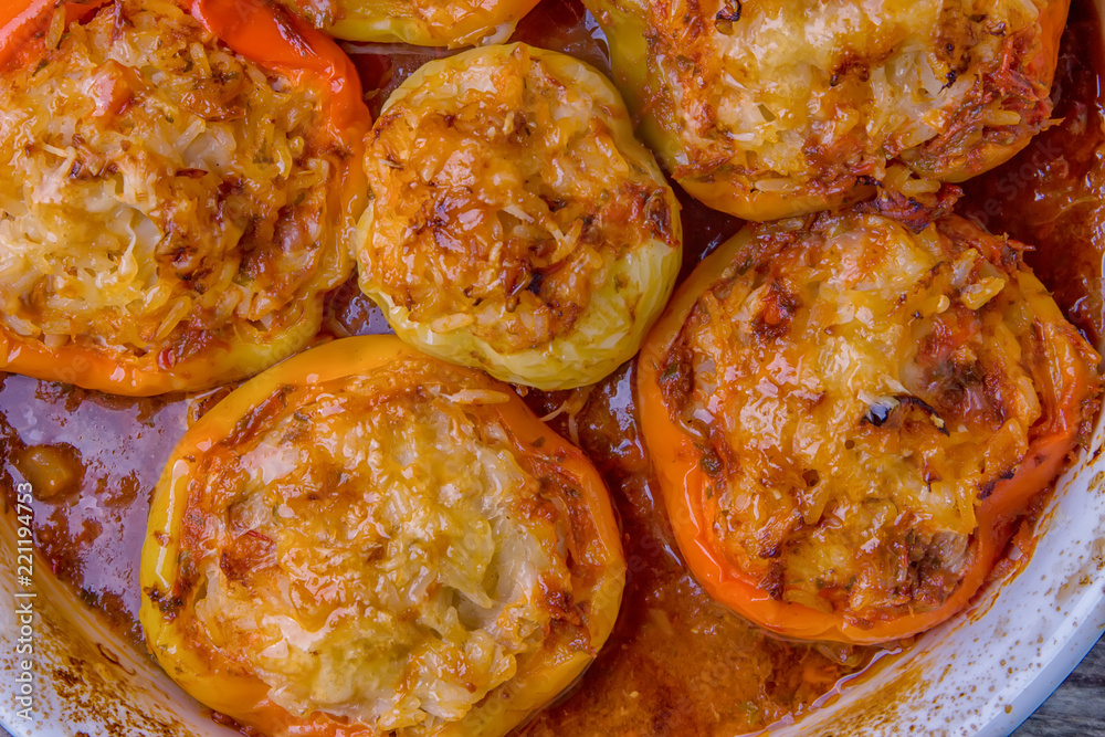 Peppers stuffed with a delicious combination
