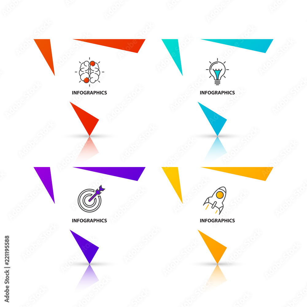 Infographic design template. Creative concept with 4 steps Infographic design template. Creative concept with 4 steps