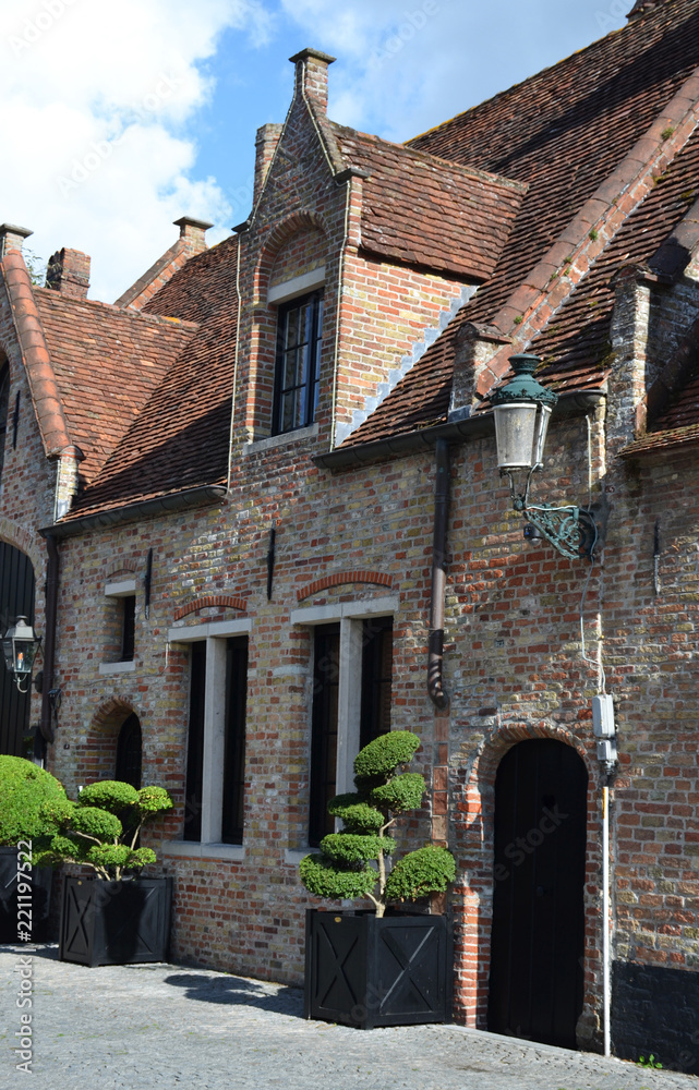 Old beautiful buildings and houses in Brugge, Belgium Old beautiful buildings and houses in Brugge, Belgium