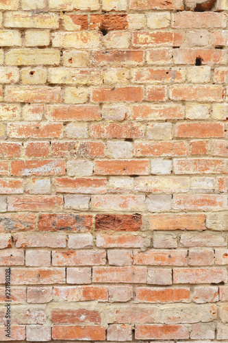 Distressed brick wall background