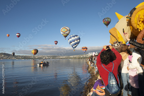 Globos aerostáticos en Festival de Globos en León Guanajuato