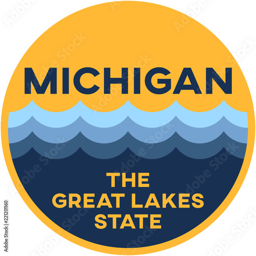 michigan: the great lakes state | digital badge