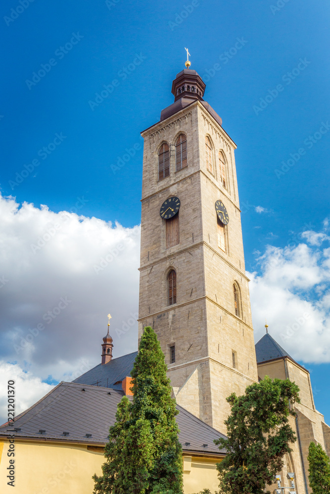 Church of St James in the historic center of Kutna Hora in the Czech Republic, Europe.