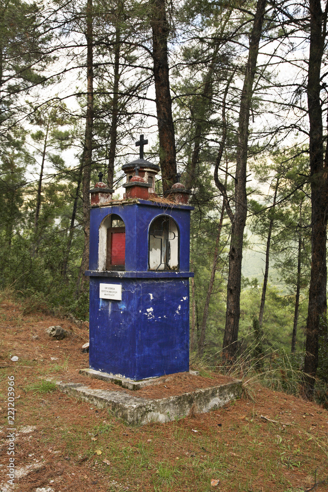 Chapel in the forest near Filiates. Greece Chapel in the forest near Filiates. Greece