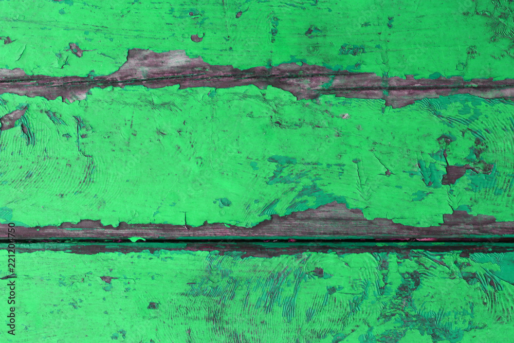 wooden deck background painted in green
