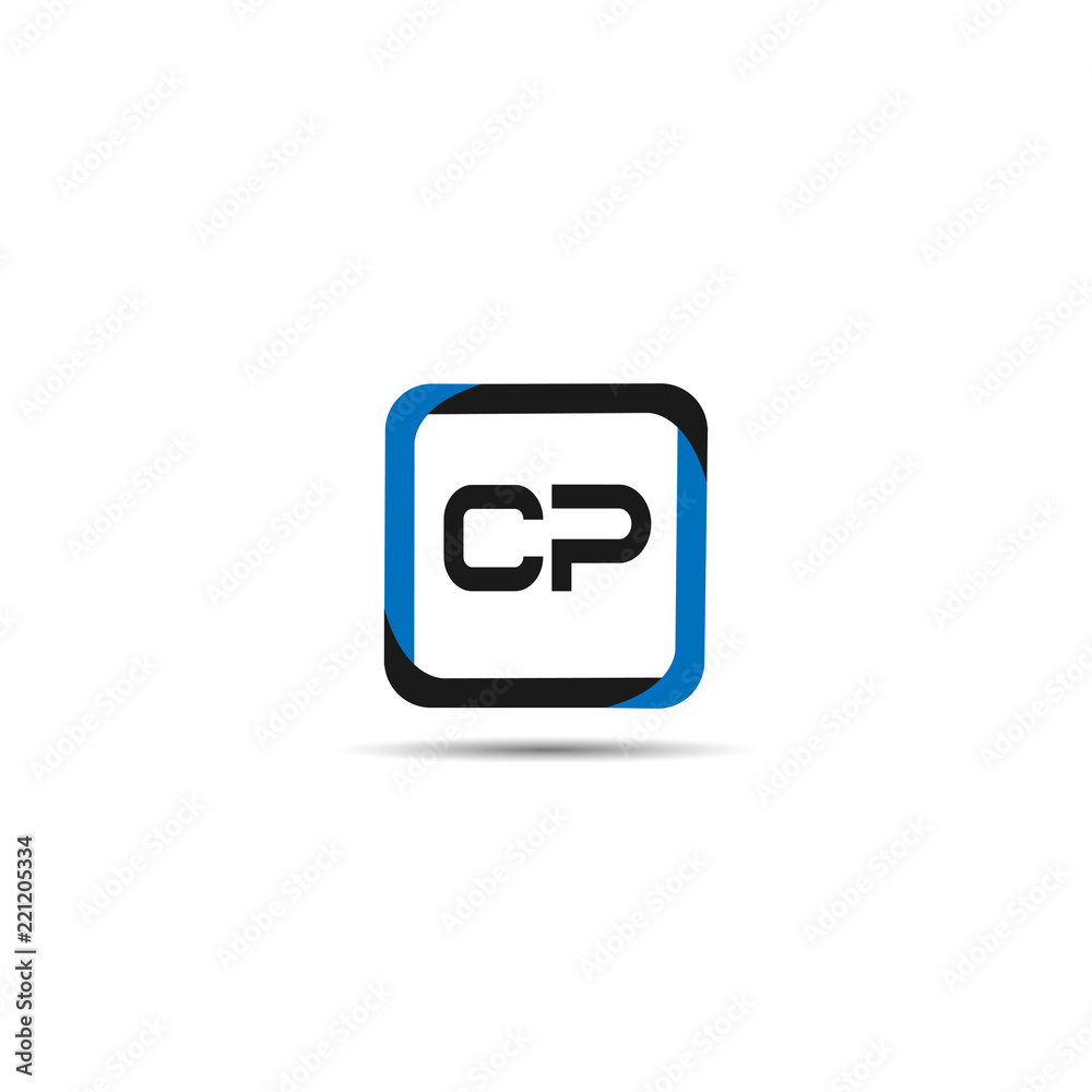 Initial Letter CP Logo Template Design