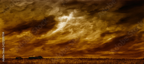 Farmhouse,Wintrop Washington On Canvas