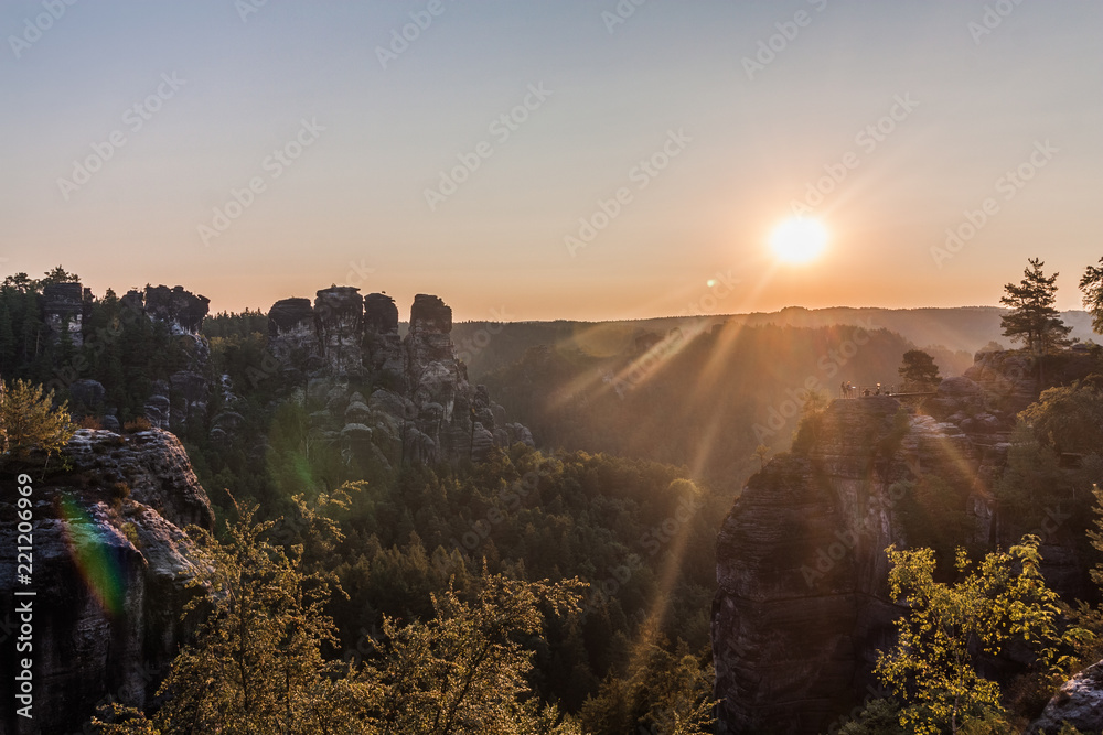 Sunrise at Bastei