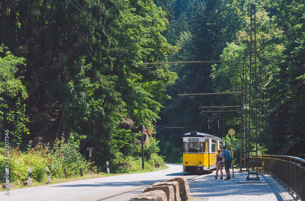 Tram in Saxon Switzerland