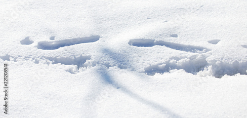traces on the snow © donikz