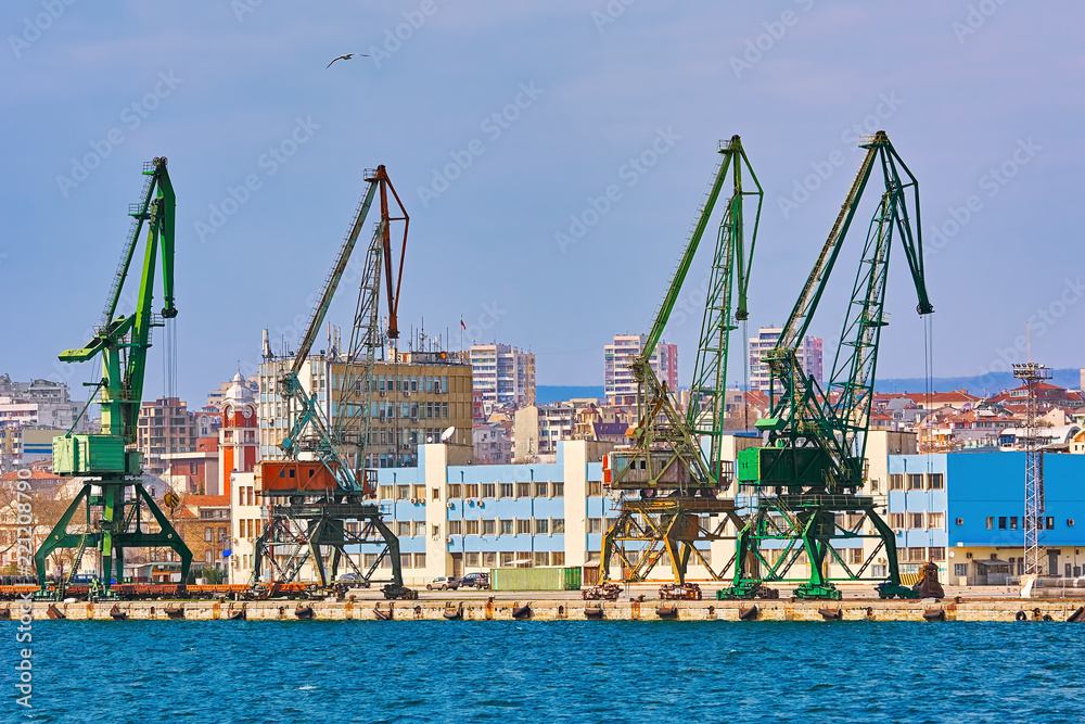 Harbor Crane in the Port