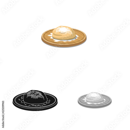 Isolated object of pizza and food icon. Collection of pizza and italy vector icon for stock.