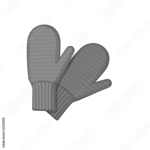 Isolated object of glove and winter sign. Collection of glove and equipment stock vector illustration.