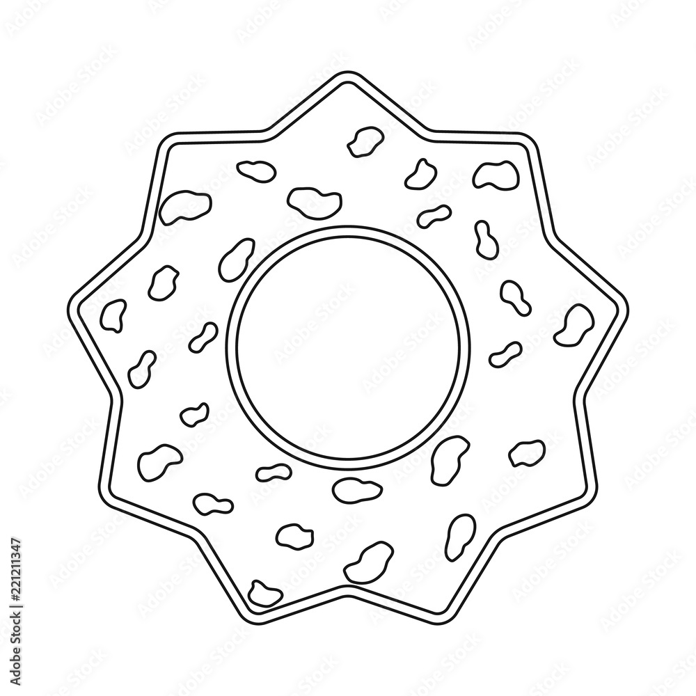 Vector design of biscuit and bake logo. Collection of biscuit and chocolate stock vector illustration. Vector design of biscuit and bake logo. Collection of biscuit and chocolate stock vector illustration.