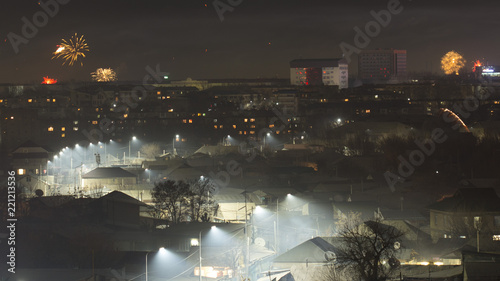 Fototapeta Naklejka Na Ścianę i Meble -  New Year with fireworks