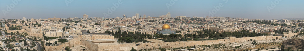 Fototapeta premium Jerusalem old city panorama