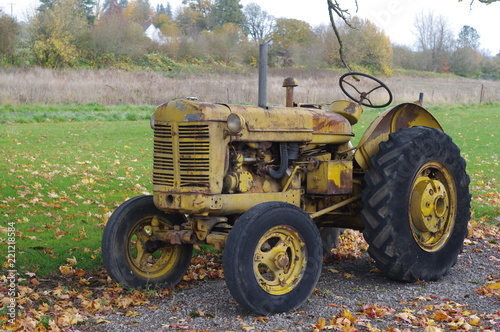 Yellow Farm Tractor