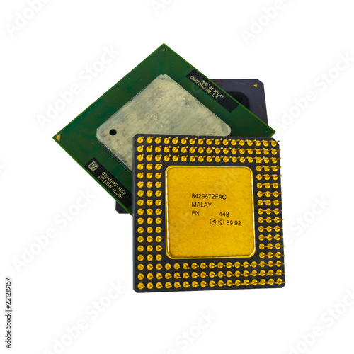 Obraz na płótnie old cpu overlap