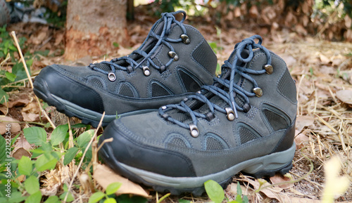 Hiking boots. For day hikes or weekend backpacking trips with light loads. 