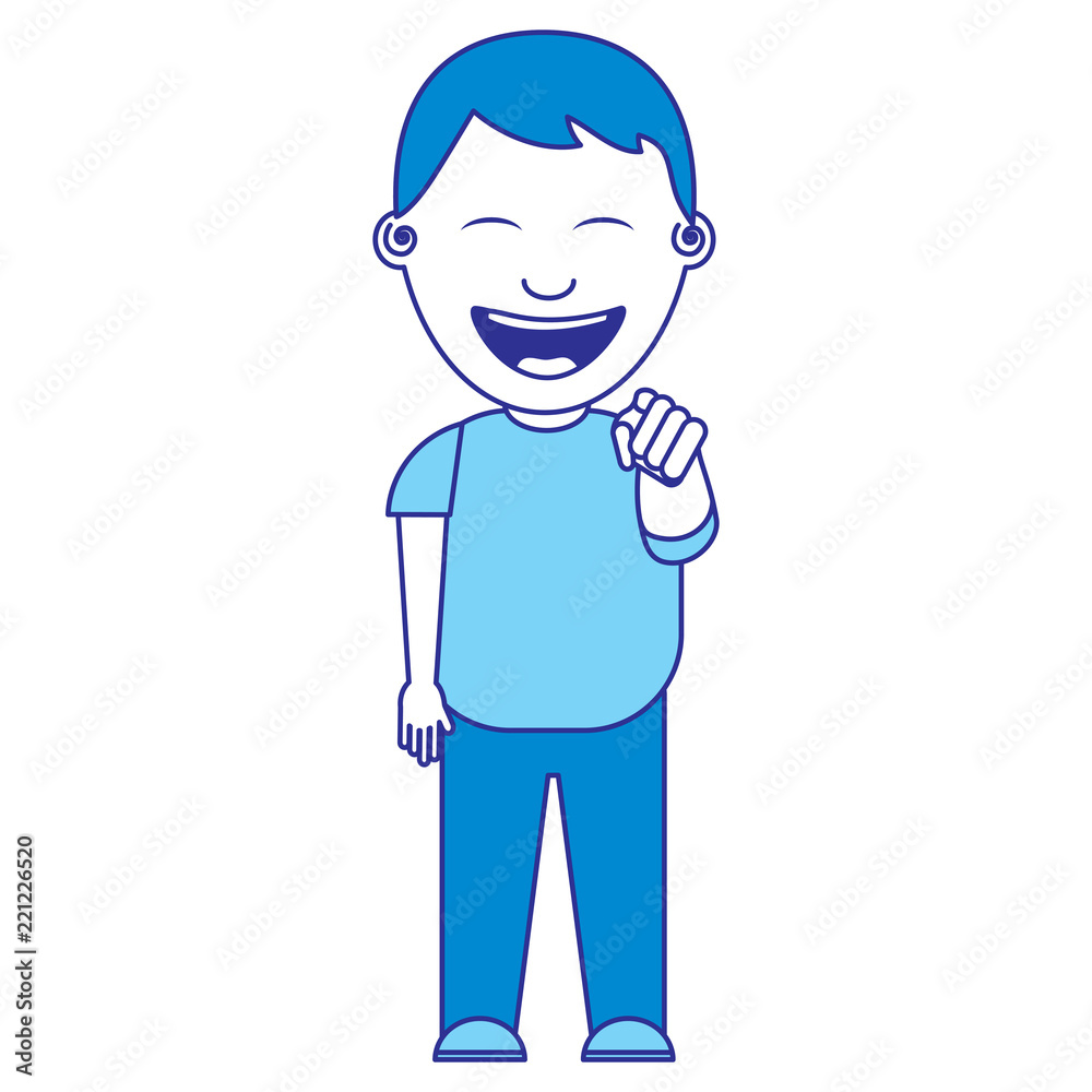smiling boy bullying someone and pointing finger smiling boy bullying someone and pointing finger