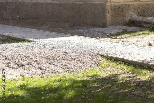 conventional, concrete paving slabs