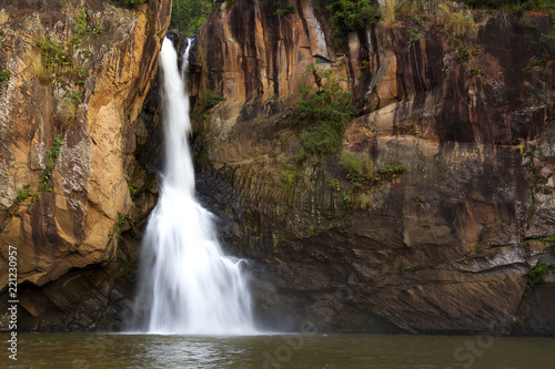 Waterfall and brown nature beautiful
