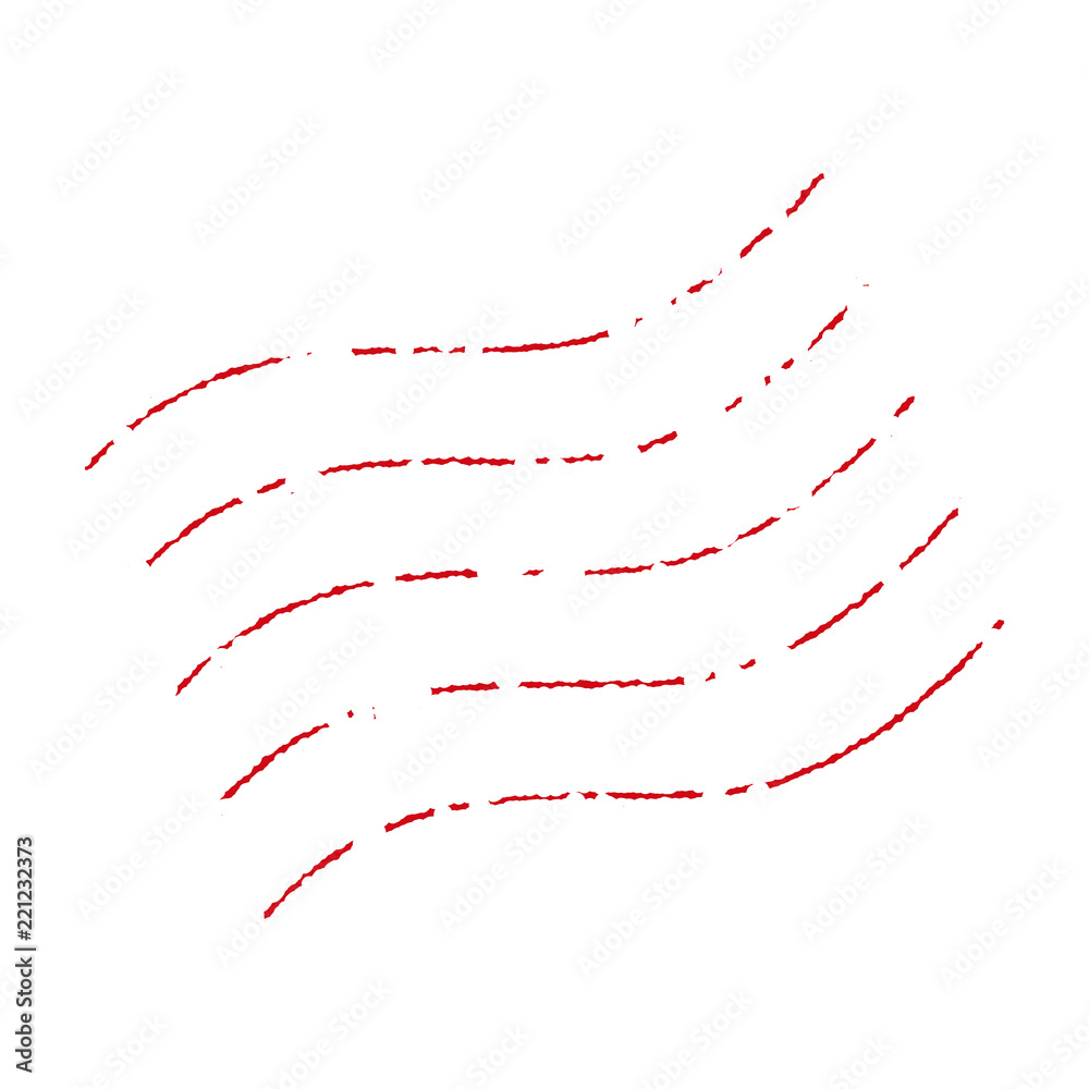 Foto postmark stamp illustration (red)