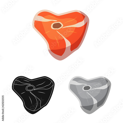 Vector illustration of genetic and plant symbol. Set of genetic and biotechnology stock symbol for web.