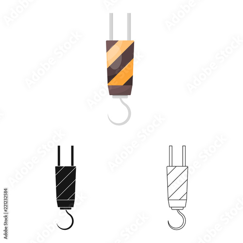 Isolated object of goods and cargo sign. Set of goods and warehouse stock symbol for web.