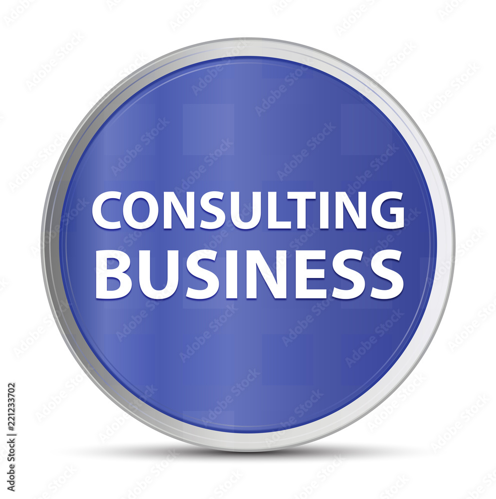 Consulting Business blue round button Consulting Business blue round button