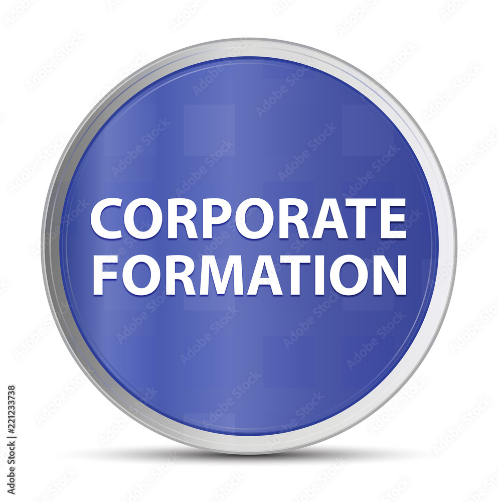 Corporate Formation blue round button Corporate Formation blue round button