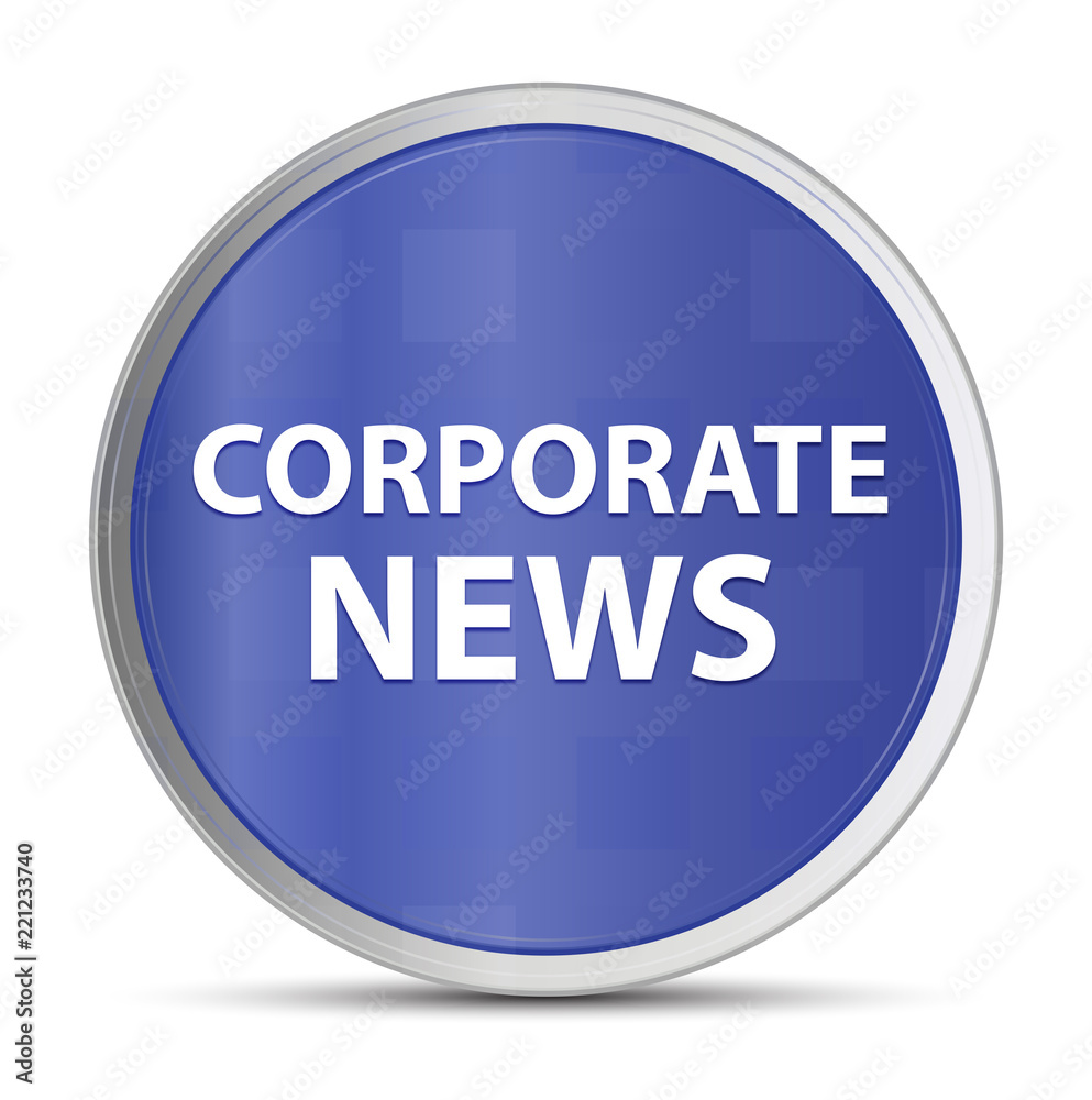 Corporate News blue round button Corporate News blue round button
