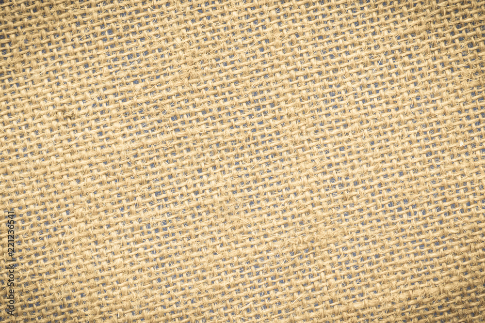 Closeup of woven jute sack as background texture Closeup of woven jute sack as background texture
