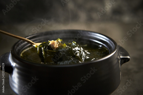 Miyeok-guk, Korean seaweed soup photo