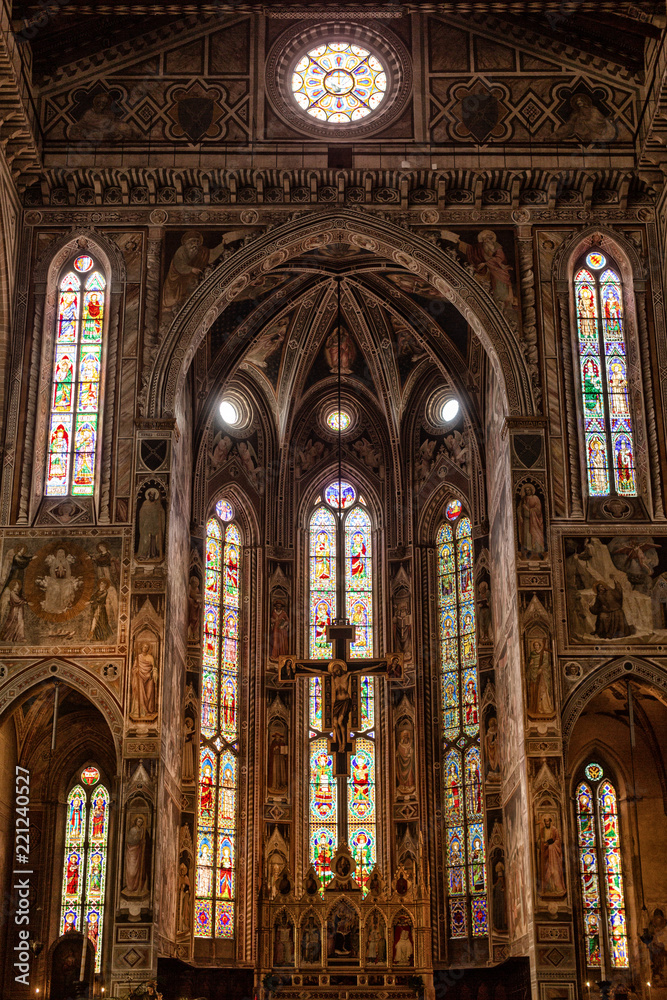Interior view of Basilica De Sante Croce
