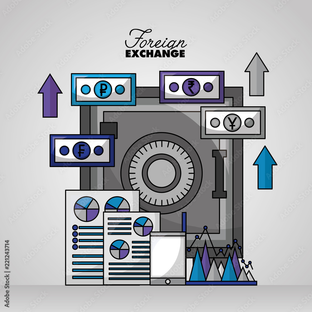 Obraz premium foreign exchange card