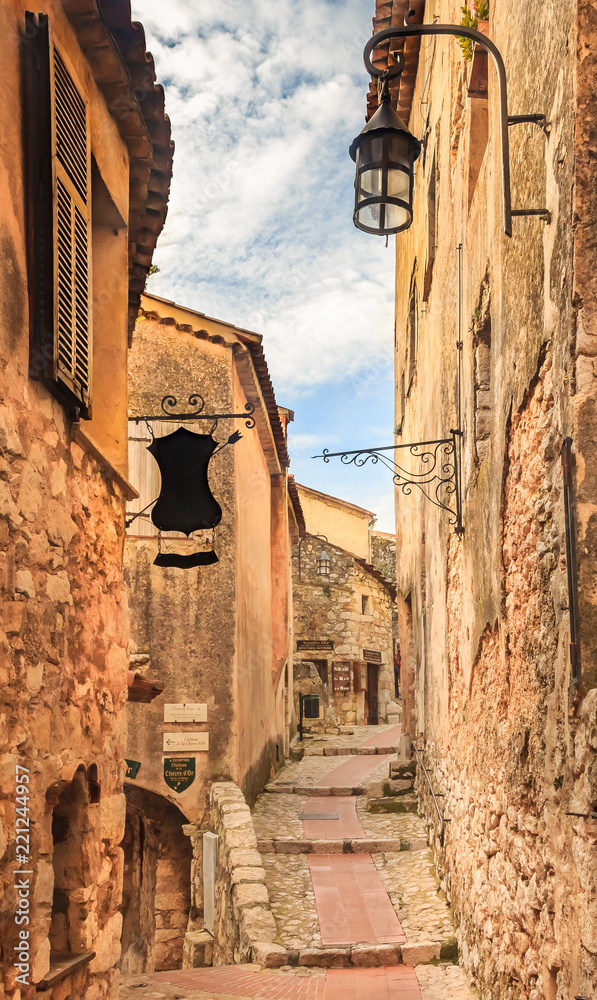 Picturesque medieval Eze Village in South of France