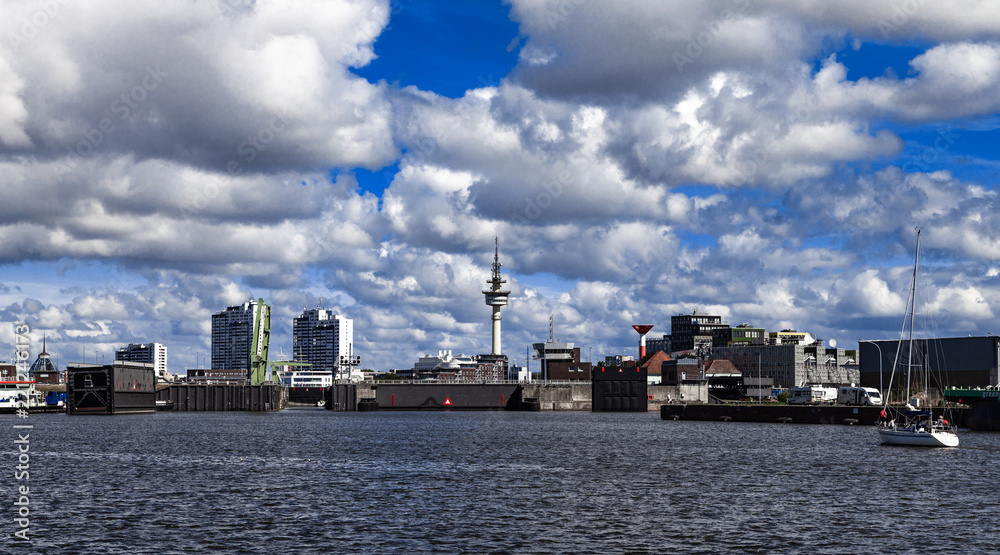 Obraz premium Bremerhaven Fischereihafen Panorama