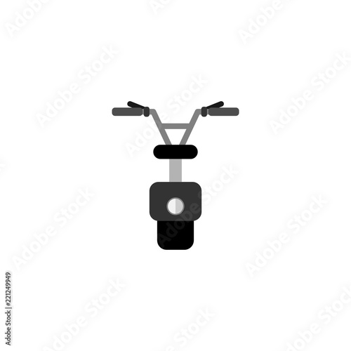 Electric scooter icon in flat style.